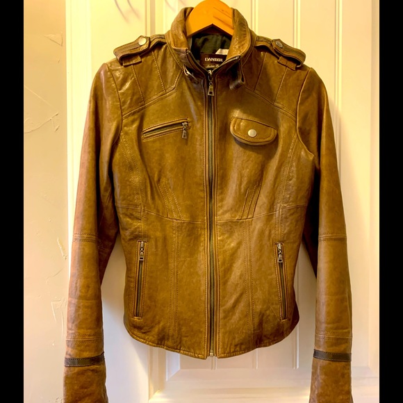 Daniel leather form fitting leather jacket l - Picture 1 of 4